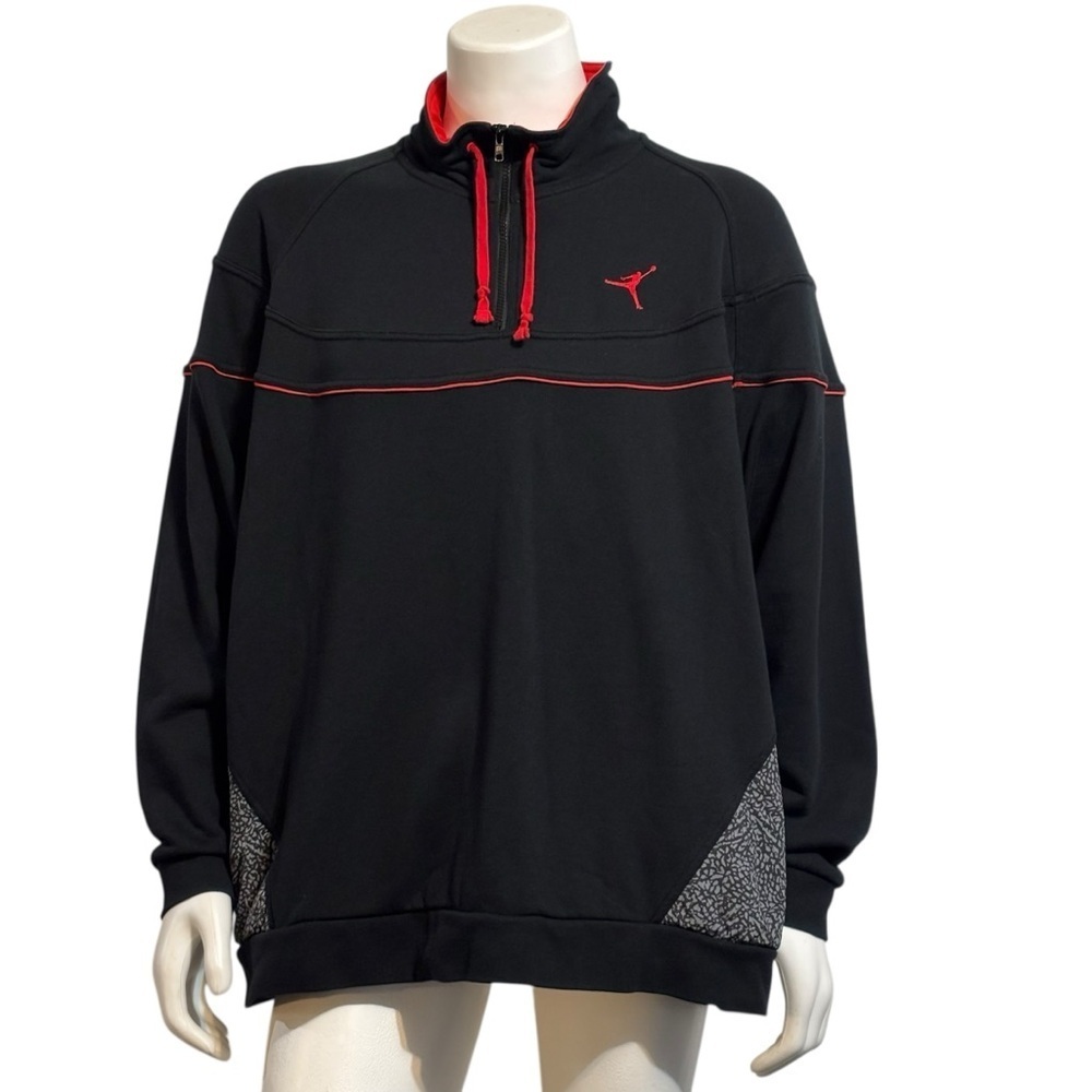 Air Jordan MICHAEL JORDAN No. 23 CHICAGO BULLS Embroidered (3XL) Sweatshirt BLK